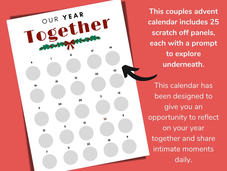 Couples Advent Calendar Advent Calendar Men Advent Calendar Etsy UK