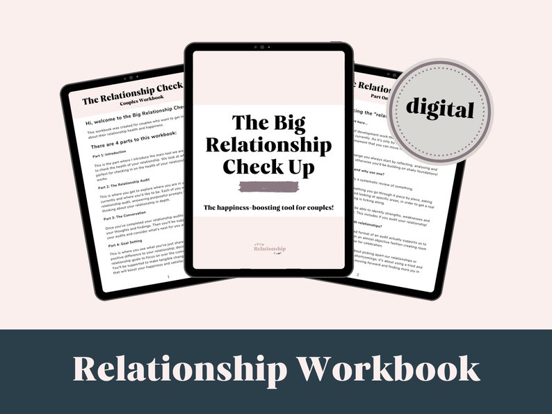 Couples Workbook: Relationship Planner, Couples Therapy, Relationship Journal, Goal Planner, Marriage Journal, Intimate Relationships image 1