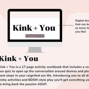 Kink List: Bdsm Training, Bdsm Workbook, Sex Journal, BDSM Journal, BDSM Planner, Sex Couples Questions, BDSM Checklist, Kink workbook image 3