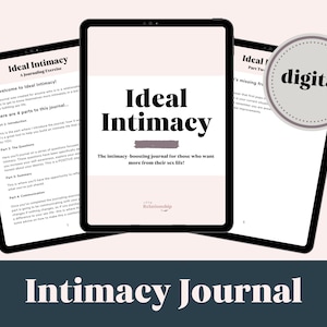Intimacy Journal: Sex Journal, Sex Therapy, Sex Questions, Intimate Relationships, Sex Workbook, Intimacy Worksheets, Love Sex Therapy
