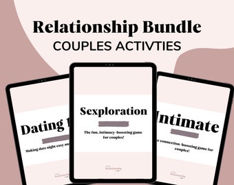 Intimacy Cards: Couples Therapy Workbook, Date Night Kit, Date Night Jar, Couples Card Game, Date Night Cards, Intimacy Ebook, Year of Dates