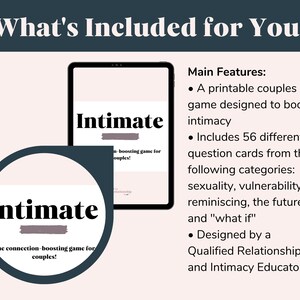 Couples Intimacy Cards: Intimate Relationships, Date Night Cards, Intimacy Exercises for Couples, Intimacy Worksheets, Couples Therapy image 4