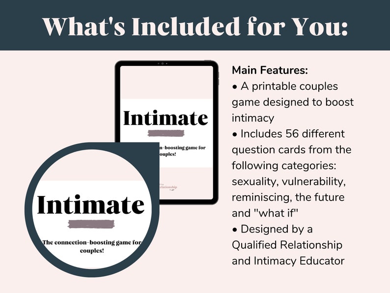 Adult Game for Couples: Intimate Relationships, Intimacy Cards, Couples Questions, Date Night Cards, Date Night Game, Intimacy Ebook image 4