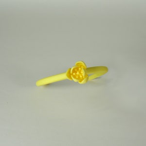 Bracelet with one large sized half open flower of the Tulip image 6