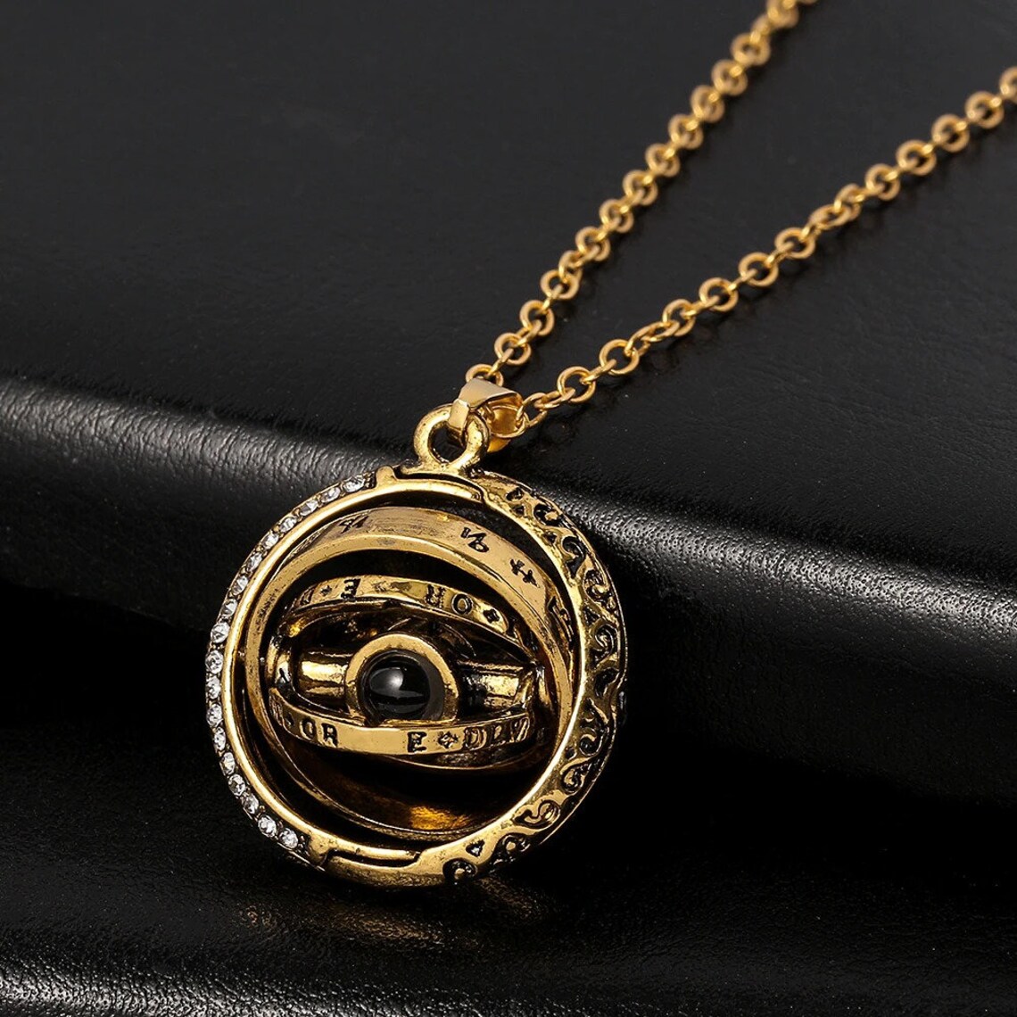 A necklace made from high-quality alloy materials has pendant engraved unique astronomical symbols is the idealist gift for space lovers