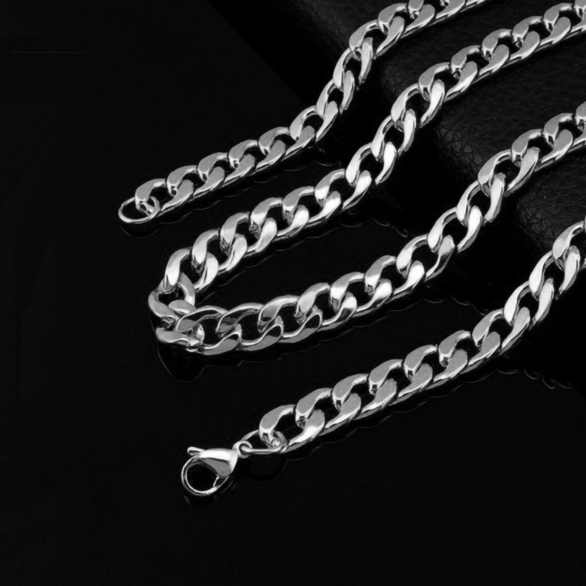 Cubin Link Chain Wide Cuban Link Chain Personalize Heavy Etsy