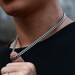 3mm 6mm 8mm Wide Stainless Steel Chain - Men's/Unisex Silver Cuban Link Chains Chokers Necklace 