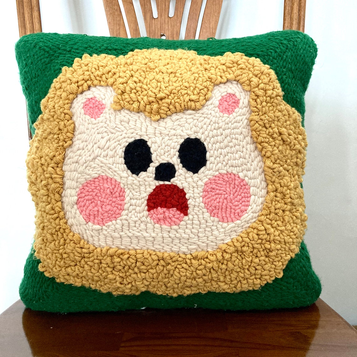 Punch Needle Patterns Pillow cushion Hooking Punch Needle Art Etsy