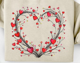 Valentine's Day Heart Frame PNG, Romantic Clipart (Digital Download)