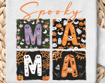 Spooky Mama Halloween PNG, Witchy Horror Design (Digital Download)