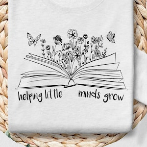 Aider les petits esprits à grandir svg png, Wildflowers svg, Teacher svg, Teacher grow svg, Teacher Life Svg, Fichiers Svg pour Cricut, Téléchargement numérique