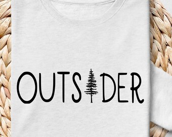 Outsider SVG, Outdoors SVG, Adventure SVG, Camping svg, Hiking svg, Mountain Mama svg, Cricut Adventure, Outdoor svg, Svg Files For Cricut
