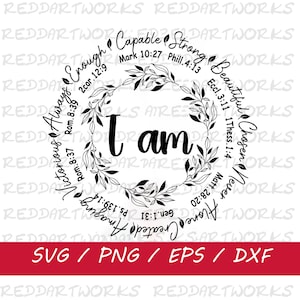 I am Inspiration SVG, Christian Svg, Bible Verse SVG, Motivational SVG, Religious svg, Svg files for Cricut svg, Digital Download, Popular