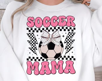 Preppy Soccer Mama PNG, Coquette Sport Design (Digital Download)