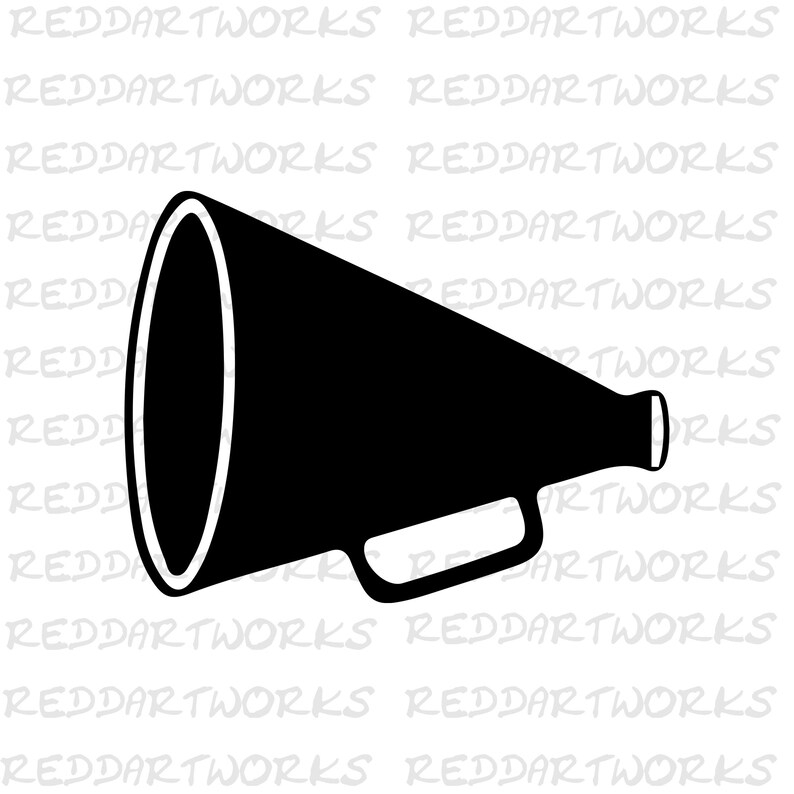 Megaphone Svg Cheer Megaphone Cheer SVG Cheer Mom SVG Etsy