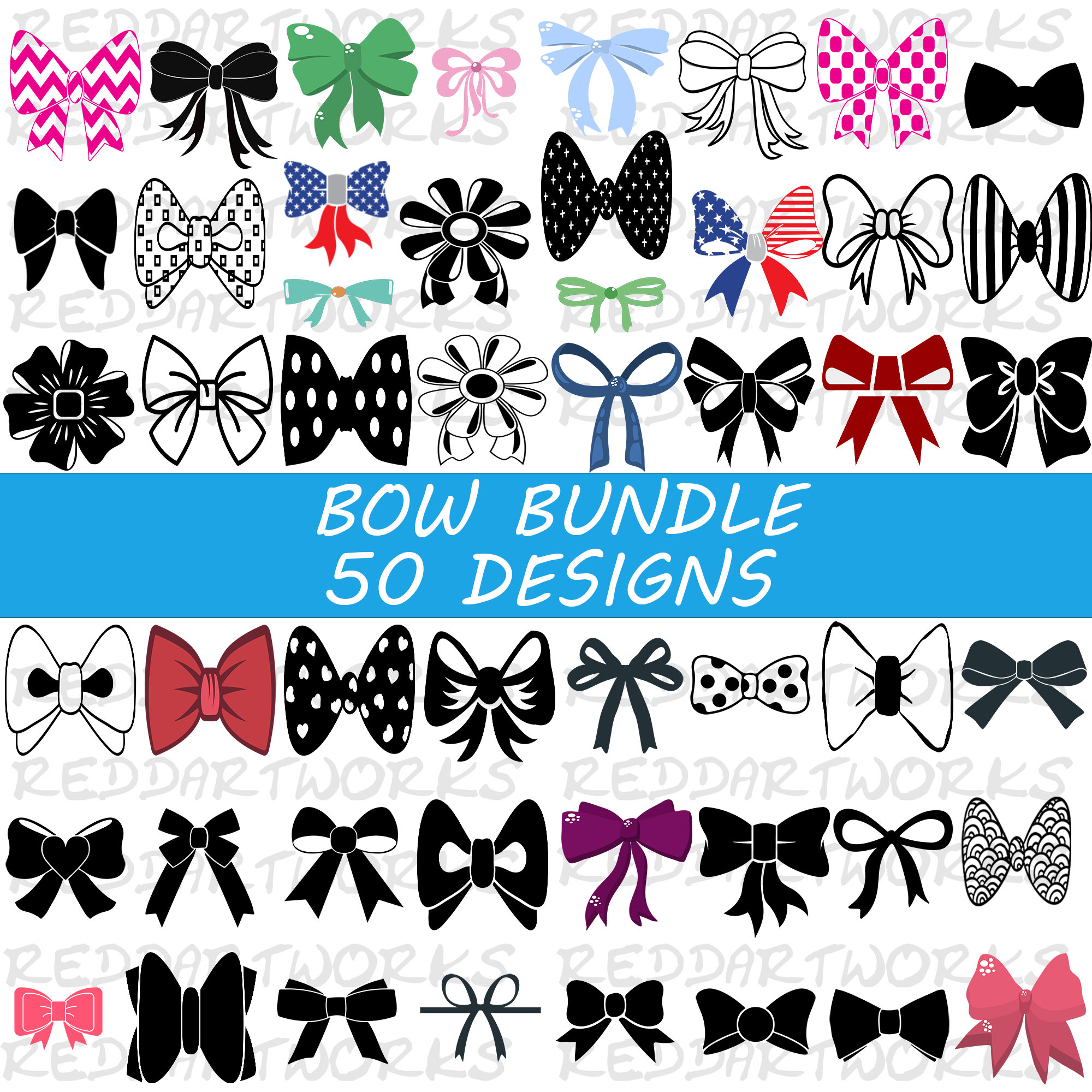 Hair Bow SVG Bundle Bow SVG Cheer Bow SVG Bow Template Svg Etsy