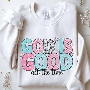 God is Good All The Time PNG, Boho Hippie Christian PNG, Bible verse PNG, Jesus Png, Goodness Of God Png, Christian Inspirational Png