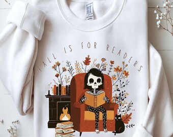 Fall Readers PNG: Funny Book Lover Design (Digital Download)