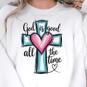 God is Good All The Time PNG, Boho Hippie Christian PNG, Bible verse PNG, Jesus Png, Religious Png, Christian Inspirational Png