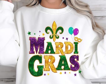 Mardi Gras Coquette PNG, Purple Green Gold Bow Carnival Design, Girly Sublimation, Digital Download