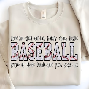 Baseball Typography Design, Digital Download, PNG File, Sublimation Design, DTF Design, Baseball PNG, Baseball Mom Png