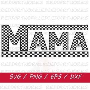Checkered Mama PNG, SVG | Transparent PNG | Instant Download | High Quality | Vector | Trendy | Digital Files |