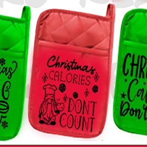 Manique Et Gant De Cuisine 'Let It Snow' - Thème Noël - Rouge & Camion - NEUF