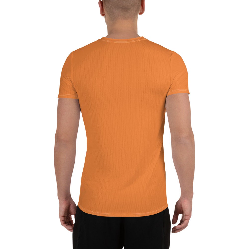 Charmlly Men's Athletic T-shirt burnt orange | Etsy