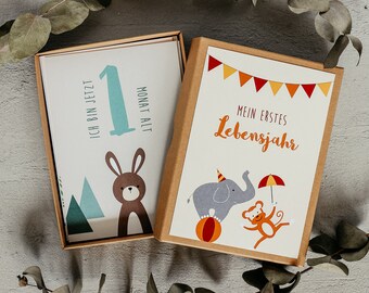 Baby's First Year Milestone Postcard Set with room for reminders