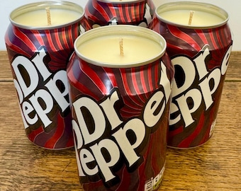 Candela profumata al gusto di lattina di Dr Pepper / Profumo della bevanda / Cera di soia naturale / 330 ml