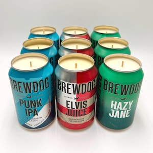 Brewdog Can Candle | Scented Soy Wax | Craft Beer Lover | Top Seller Trending | Punk IPA Hazy Jane Elvis Juice Wingman Lost Lager | Gift