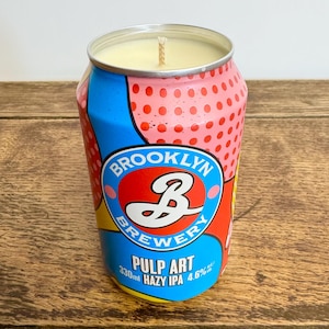 Brooklyn Pulp Art Beer Can Candle | Scented Soy Wax | 330ml | 45 Hours