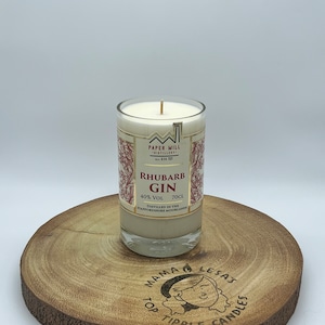 Papiermühle Gin Kerze Sojawachs Lemongras & Ingwer Duftglasflasche Handwerk Handwerker Geschenk Idee Geschenk Idee Zuhause Shabby Chic Frühling Sommer Frisch