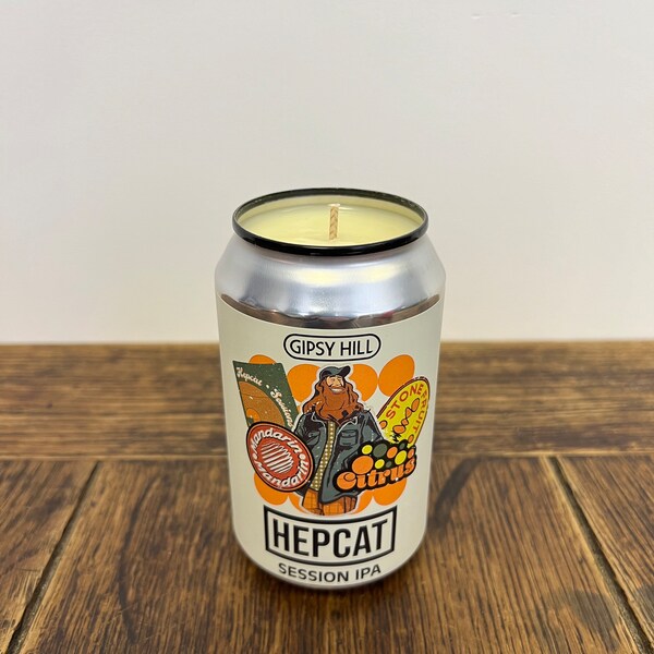 Gipsy Hill Hepcat Can Candle | Natural Soy Wax Candle | Scented Candle | Craft Beer | Quirky Gift Idea | Handmade UK