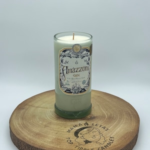 Amazzoni Gin Kerze Sojawachs Zitronengras Ginger Duftglasflasche Handwerk Handwerk Geschenk Idee Geschenk Idee Zuhause Shabby Chic Luxus Brasilien Brasil