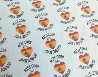Spanish Stickers - Personalised Teacher Stickers