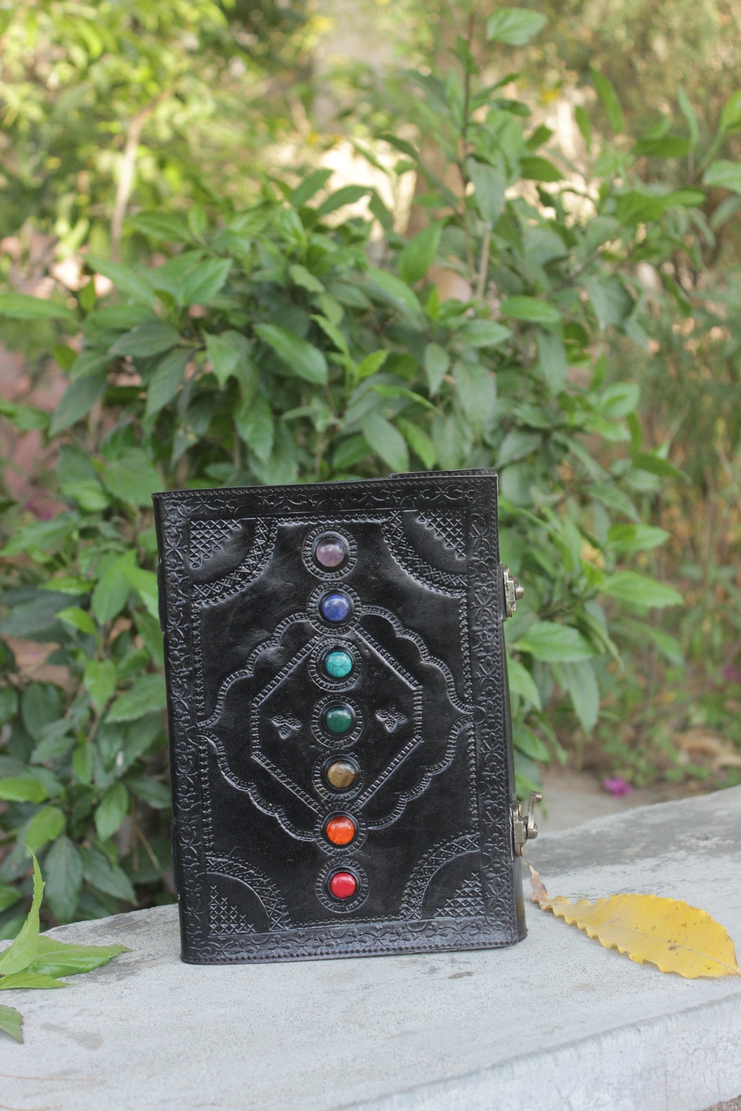 Couverture De Journal En Cuir Véritable Artisanale (Wyoming) Avec Journal – Neuf