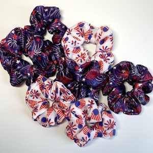 America Swim / Satin Scrunchies | USA | Stars and Stripes | 4th of July | Red | Blue | Fireworks | Independence Day | Pool | Water | Beach