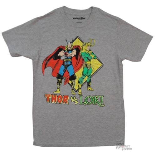 Discover Thor Vs Loki Marvel Comics Adult T-Shirt