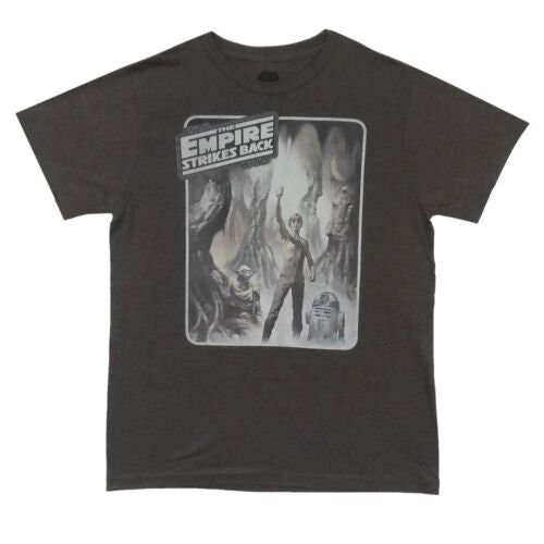 Discover Star Wars The Empire Strikes Back Poster Yoda Luke Adult T-Shirt