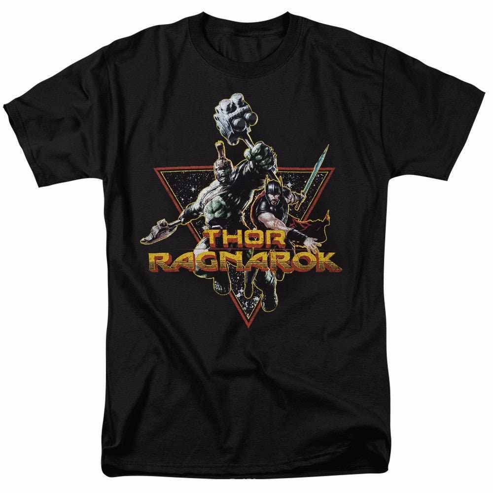 Discover Thor Ragnarok Hulk Space Buddies Marvel Comics Adult T-Shirt