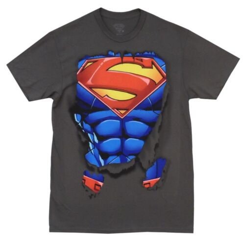 Discover Superman Ripped Shirt Symbol Revealed DC Comics Adult T-Shirt