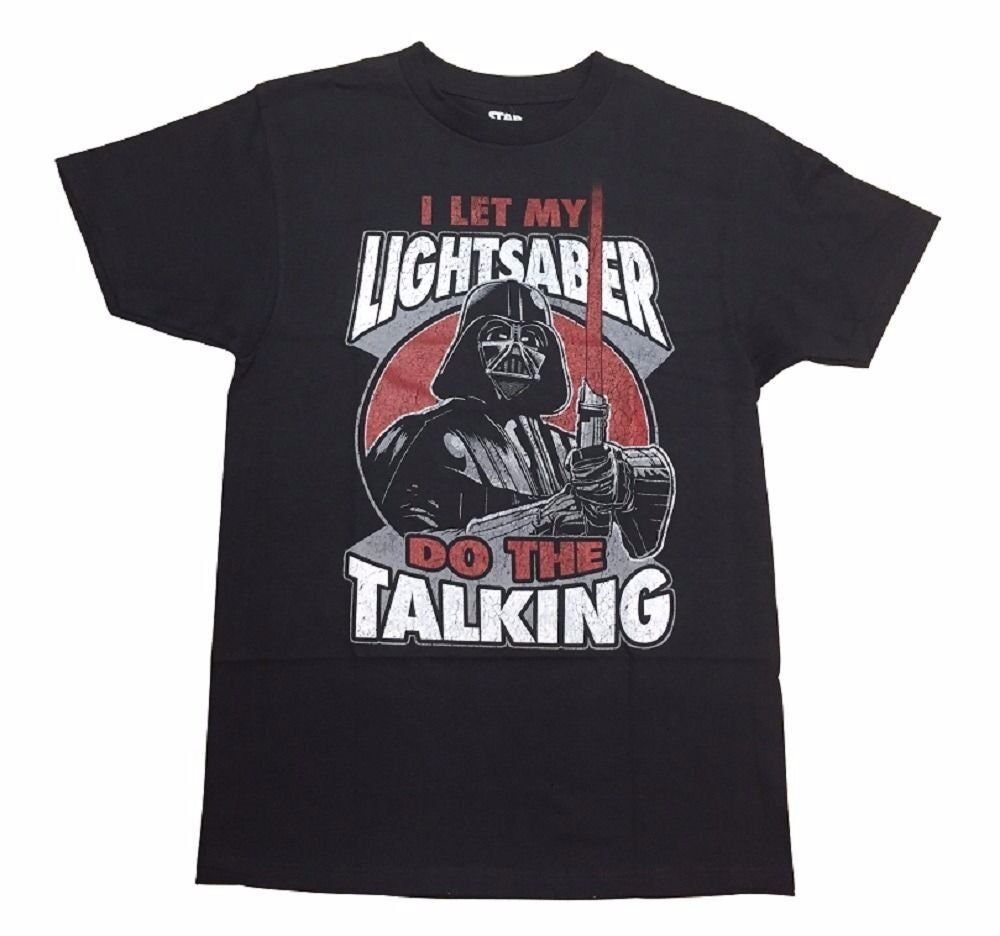 Discover Star Wars Movie Darth Vader Let My Lightsaber Adult T-Shirt
