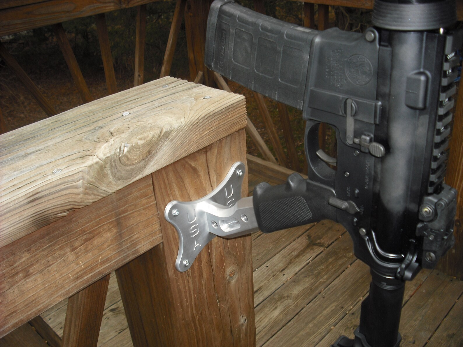 AR15 Gun Rack Work Block Wall Mount Etsy