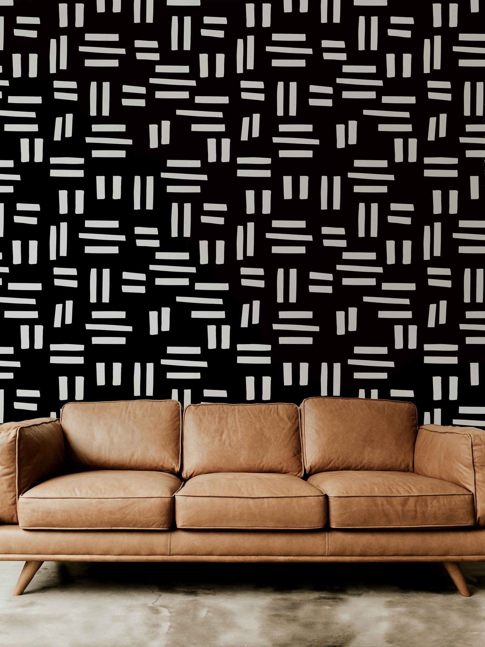 Black and White Contemporary Wallpaper Abstract Wallpaper Etsy