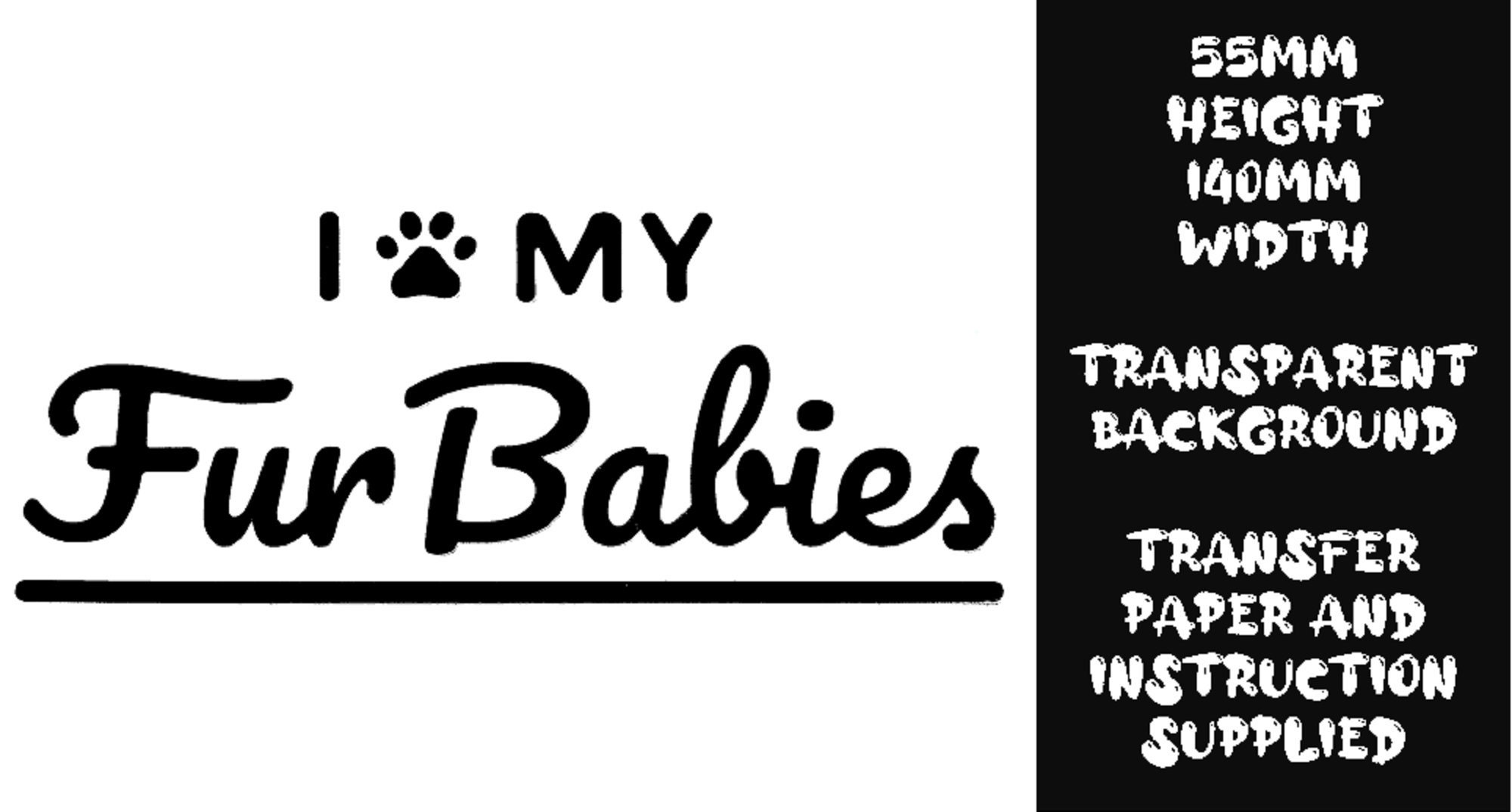 I Love My Fur Babies Vinyl Decal Etsy