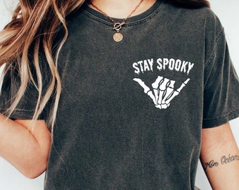 Halloween Spooky Shirt, Stay Spooky Shirt, Spooky Vibes Shirt, Vintage Halloween Shirt, Spooky Vibes Tee, It's a Spooky Season Shirt