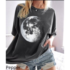 Full Moon Shirt, Moon Phases Shirt, Phases of moon, Sun And Moon Shirt, Celestial Sun and Moon T-shirt, Oversized T-shirt, Full moon t shirt