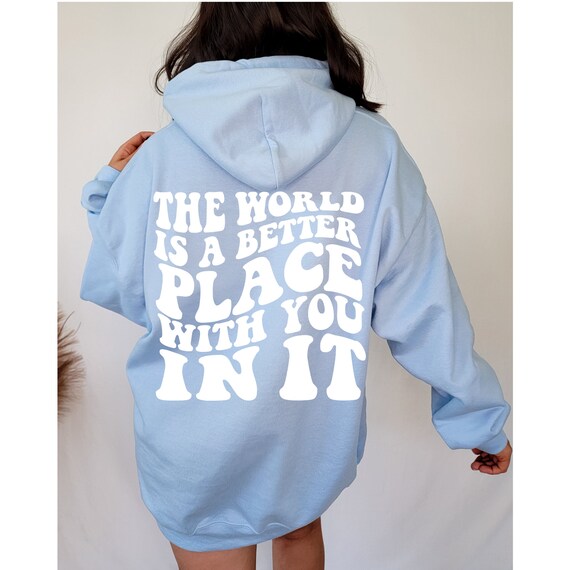 The World is Better Place With You in It Aesthetic Sweater - Etsy