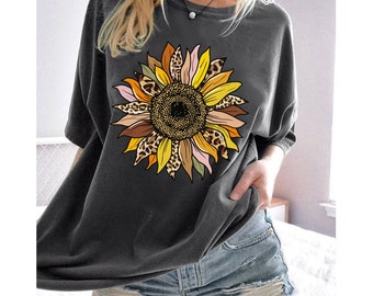 sunflower print tshirt